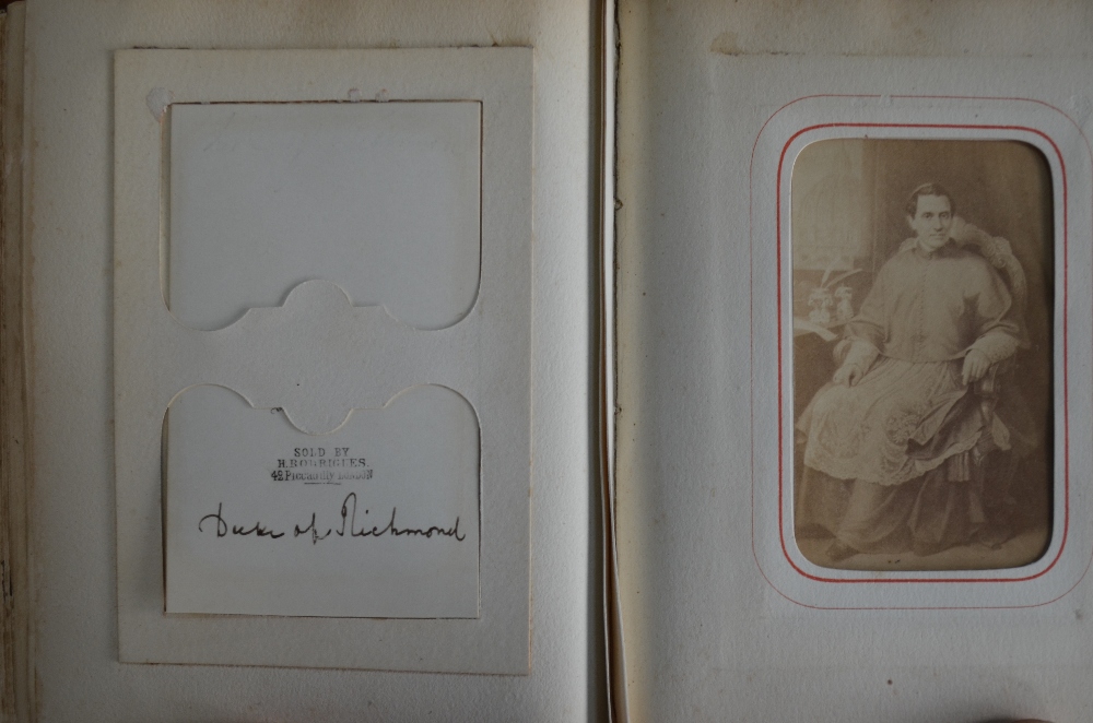 A Victorian carte-de-visite album containing 30 portraits, mostly annotated, - Image 8 of 8