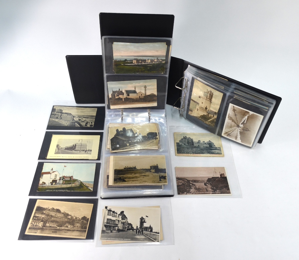 An interesting collection of vintage postcards - lighthouses, lightships and coastguard stations,