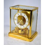 A Jaeger Le Coultre gilt cased Atmos clock, No.