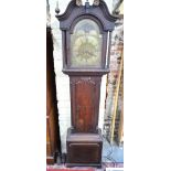Thomas Lanson, Kighley, an 18th century inlaid oak 8-day longcase clock,