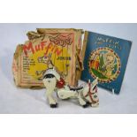 An original 'Moko' Muffin the Mule Junior die-cast metal puppet (box worn),