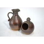 Guy Sydenham, British (1916-2005) - Green Island Period, small saltglazed flagon, 13.