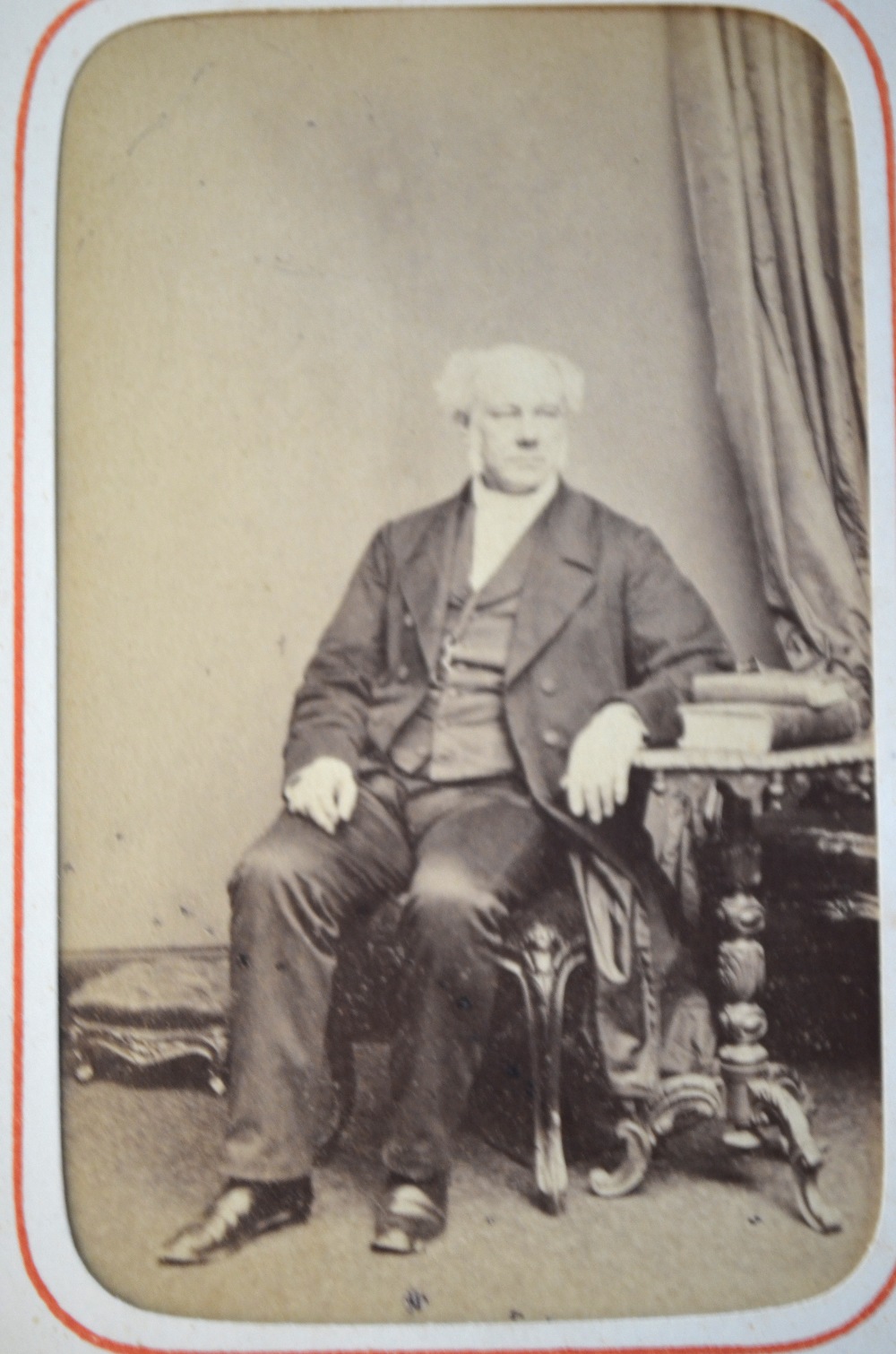 A Victorian carte-de-visite album containing 30 portraits, mostly annotated, - Image 6 of 8