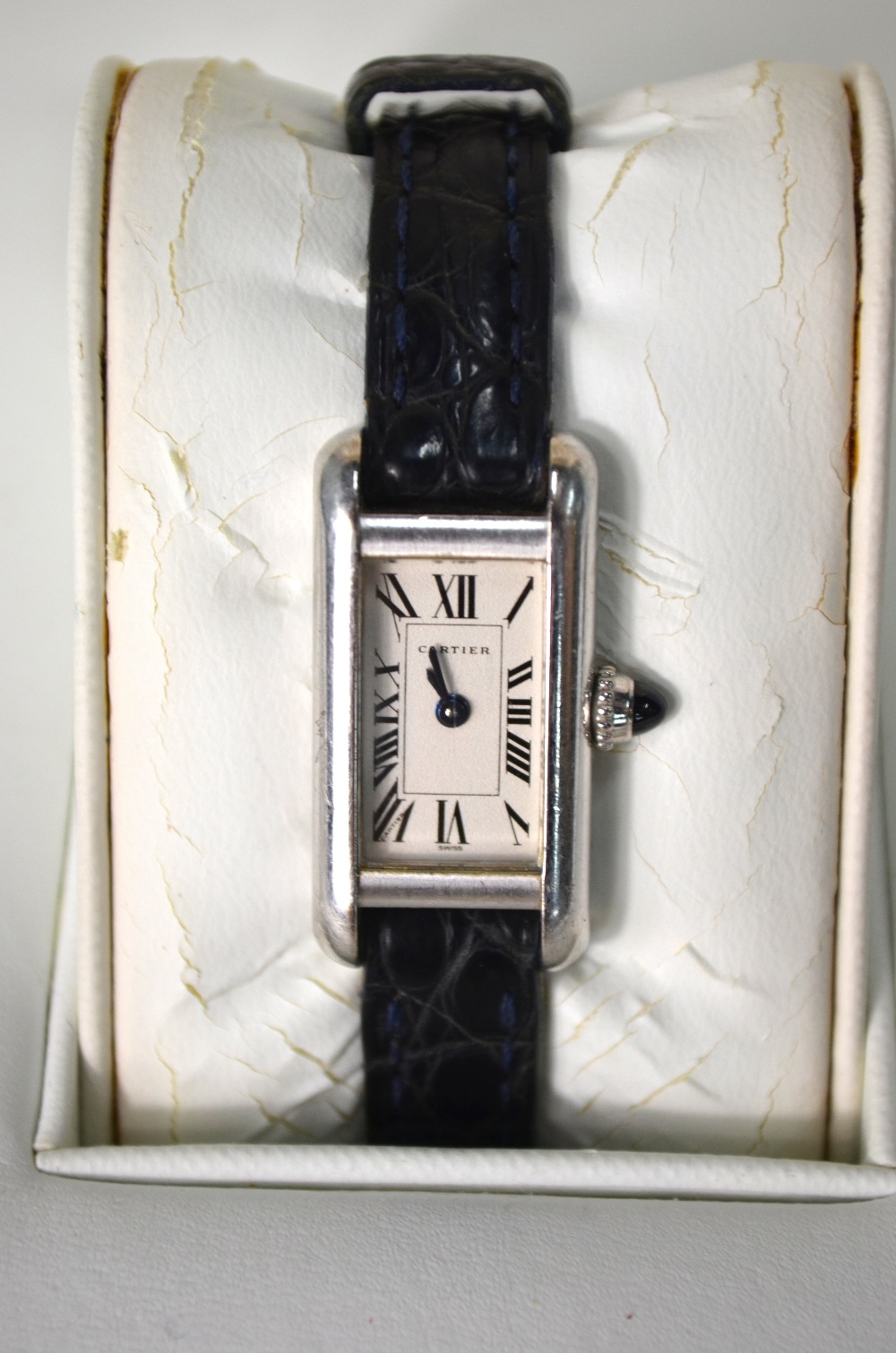 A lady's Cartier 18ct white gold Tank Am - Image 2 of 4