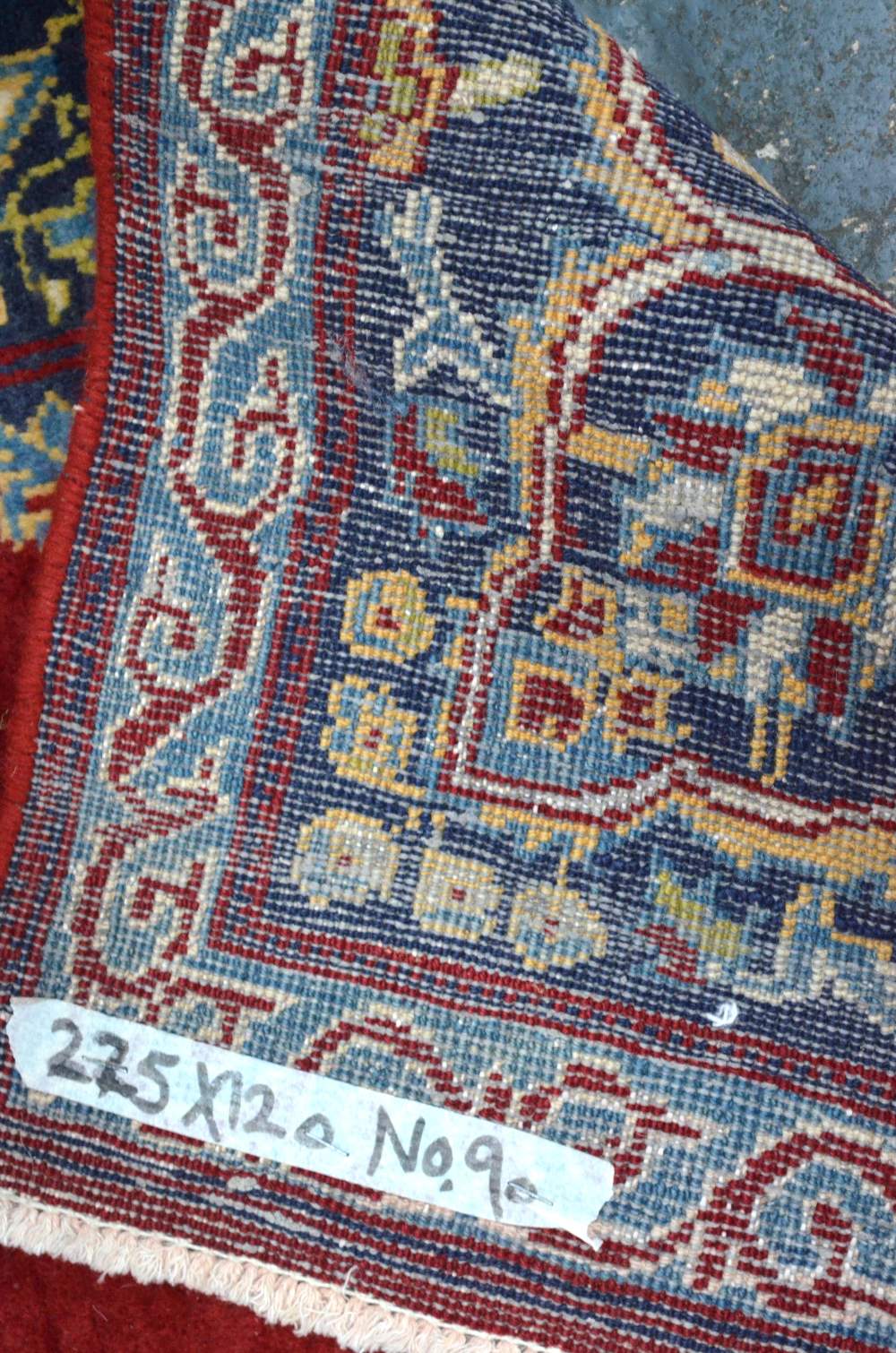 An Old Persian Ardekan rug, red ground, - Image 2 of 2