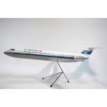 A 1/38 scale exhibition model BAC 1-11 500 series aircraft by Space Models (bears label),