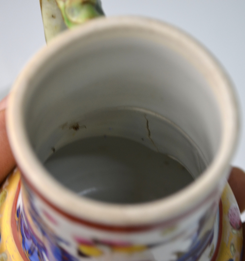 A clobbered underglaze blue chocolate cup, or other vessel, - Image 12 of 12