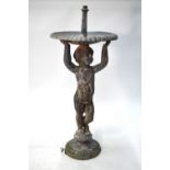 A classical English lead garden water feature 'Florentine Fountain', by the Bulbeck Foundry,