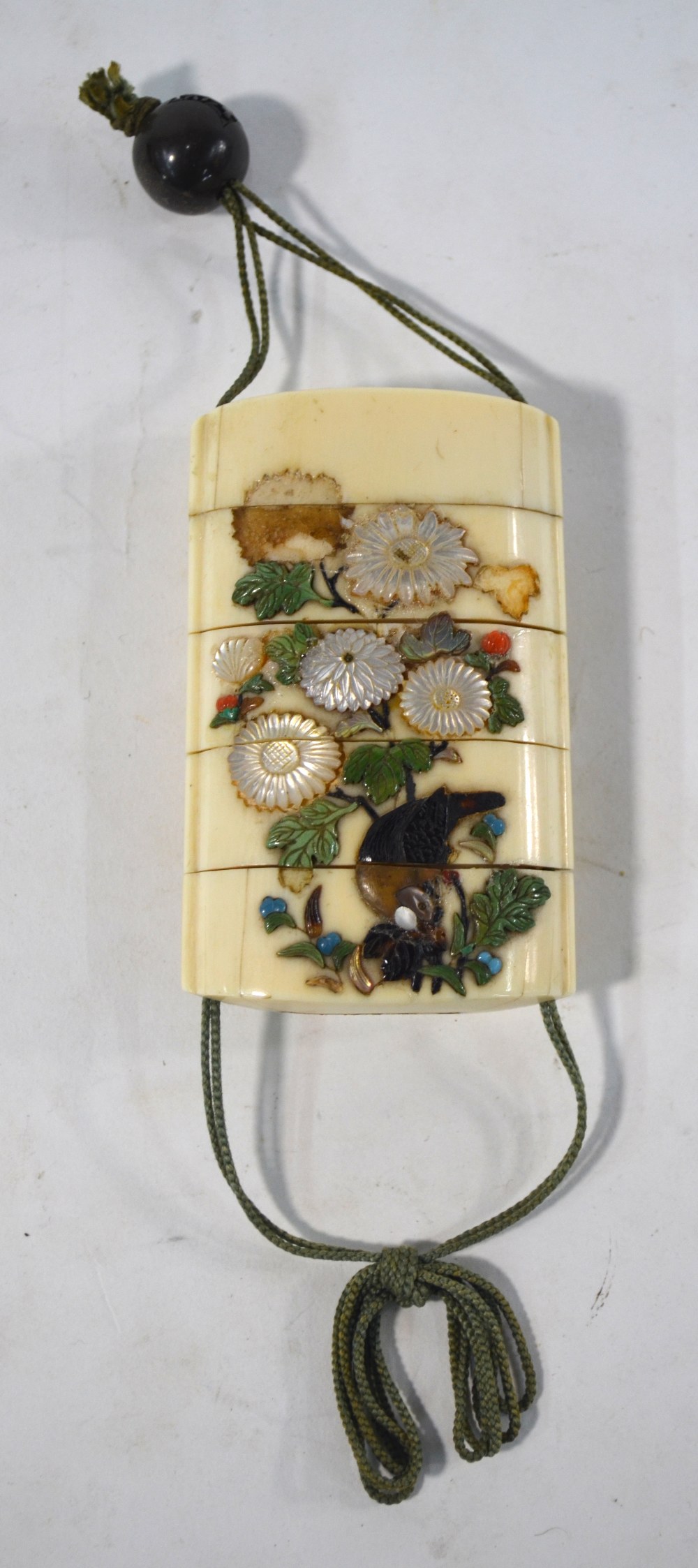 A Japanese four-case ivory inro, - Image 8 of 13