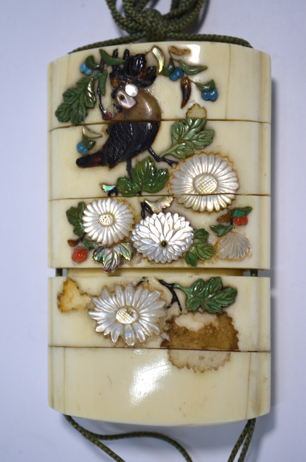 A Japanese four-case ivory inro, - Image 2 of 13