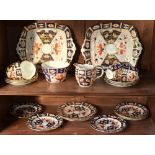 A Royal Crown Derby Imari decorated tea service, pattern 2451,