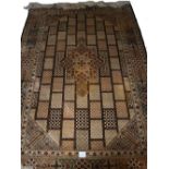 A very fine Chinese silk on silk rug,