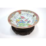 An elegant Chinese famille rose bowl of circular form,
