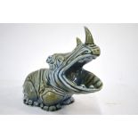 Wade porcelain rhinoceros with open mouth, 21.