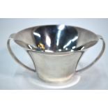 A Georg Jensen Sterling flared bowl designed by Rohan Rohde No.