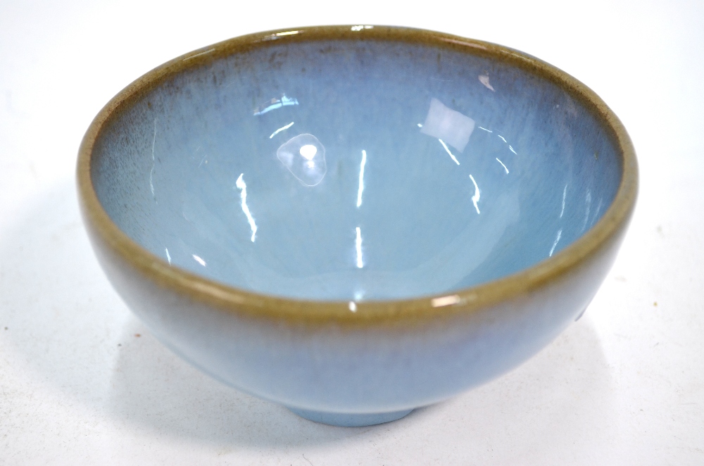 A Chinese Junyao bowl with thick and even, slightly mottled, turquoise glaze, - Image 4 of 9