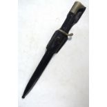 A German Third Reich dress bayonet with 25 cm single-edged fullered blade by Eickhorn, Solingen,