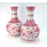A pair of Chinese vases;