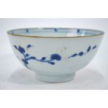 A Chinese blue and white bowl from the Nanking Cargo;