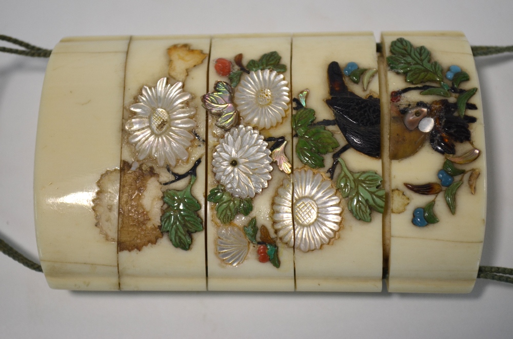 A Japanese four-case ivory inro, - Image 6 of 13