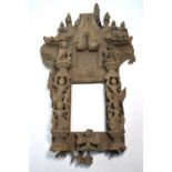 A Siamese carved wood temple door,