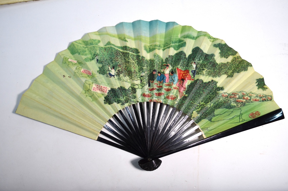 A Collection of Eight Chinese fans, - Image 4 of 20