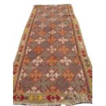 An antique Uzbek Laki embroidered Kilim, circa 1900,