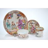 Four pieces of famille rose, Chinese Export Porcelain,