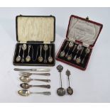 A set of six Victorian engraved teaspoons, Sheffield 1888,