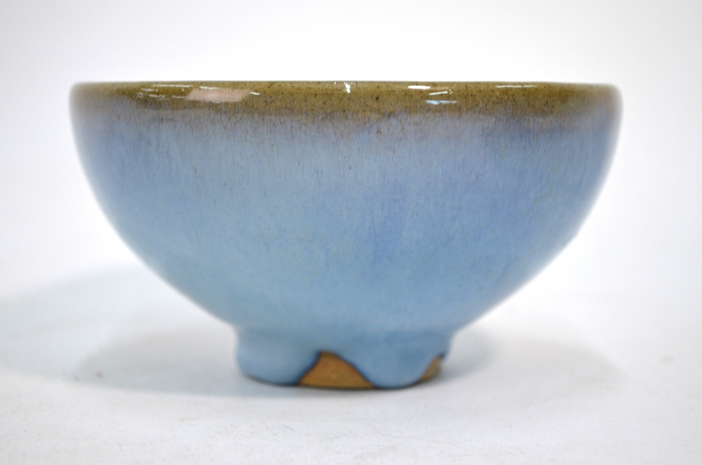 A Chinese Junyao bowl with thick and even, slightly mottled, turquoise glaze, - Image 6 of 9