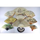 A Collection of Eight Chinese fans,