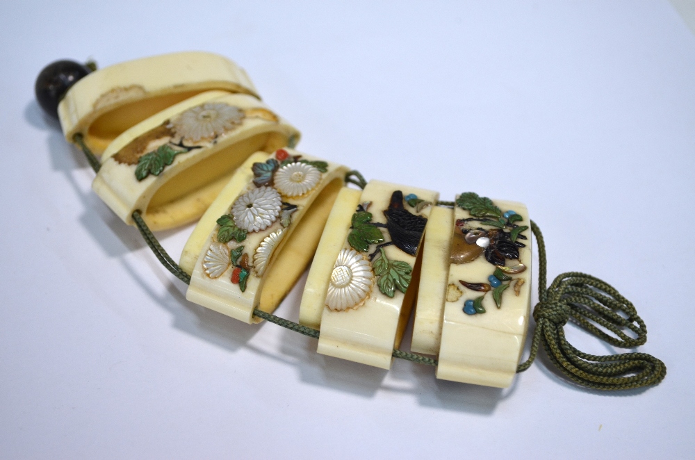 A Japanese four-case ivory inro, - Image 3 of 13