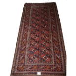 An old Persian Kurdish rug, circa 1920's,