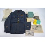A WW2 RAF pilot's uniform jacket from Sergeant Ralph Bigwood,