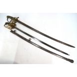 A William IV 1822 pattern military officer's sword with 78.