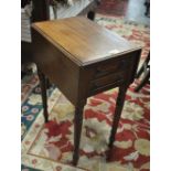 Victorian mahogany work table,