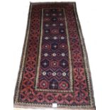 A late 19th century Persian Baluch rug circa 1890,