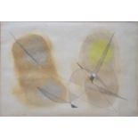 ** John Wells (1907-2000) - Abstract study no 81/18D, pencil and wash,