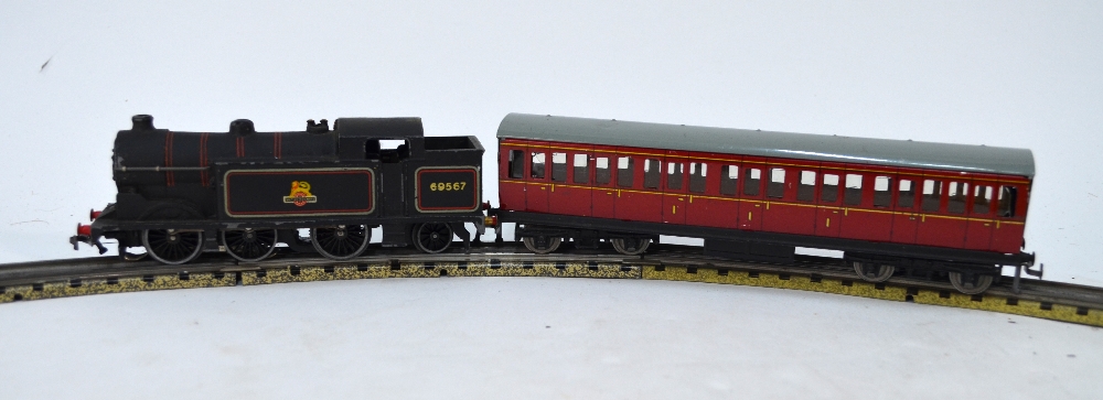 A boxed Hornby Dublo EDP10 0-6-2 Tank Passenger Train Set with triple track, - Image 2 of 5