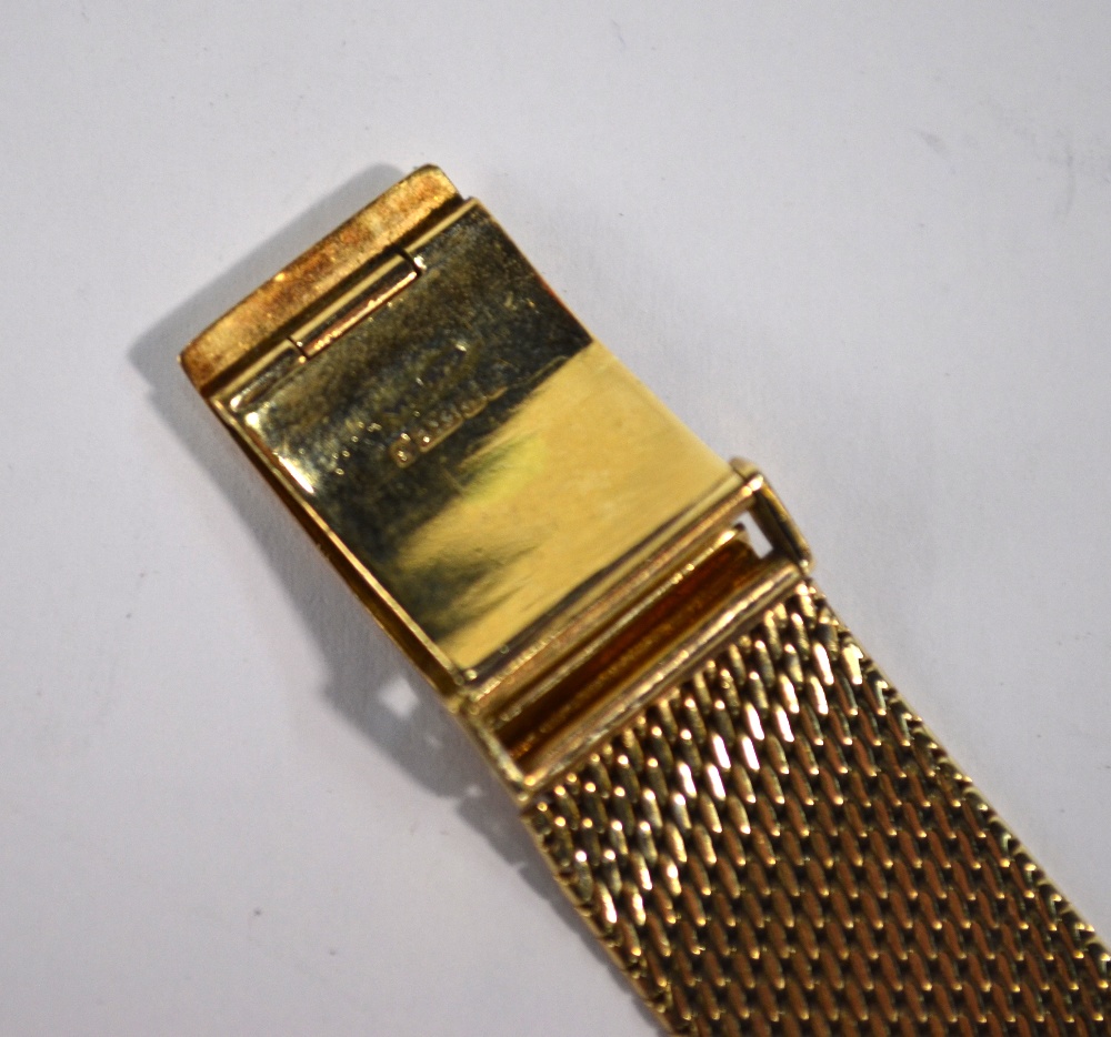 A lady's 9ct gold Vertex Revue wristwatch with 17-jewel Swiss movement and 15mm square silvered - Image 3 of 4