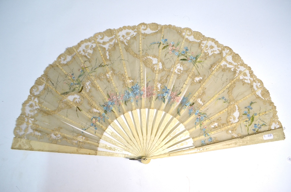 A Collection of Eight Chinese fans, - Image 7 of 20