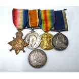 A WWI group of four to 158501 H J Green Smn. Rigger R.N.