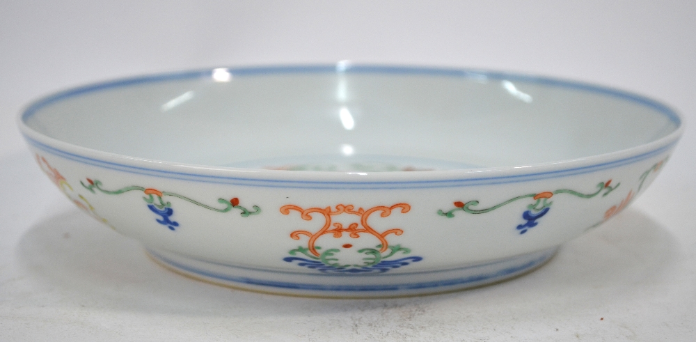 A Chinese Doucai dish, - Image 3 of 11