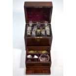 A 19th century mahogany apothecary's box by E.