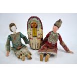 Two Chinese, or other Asian, dolls,
