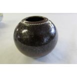 Norman Wilson Wedgewood brown lustre stoneware bud vase.