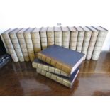 Set of 17 leather-bound Charles Dickens volumes, published by Chapman and Hall Ltd. 19th Century.