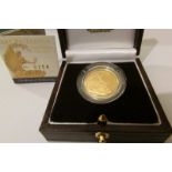 2008 Britannia quarter ounce gold proof coin, cased and boxed, No. 0225