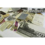 WWII ephemera relating to Arthur Frankham, 1570343 and A. Blakeman 2218091.