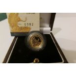 2007 gold proof £10 coin, cased No.0382
